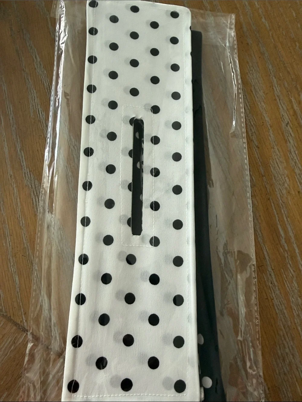 Source Unknown Black Polka Dot and Leopard Hair Bun Makers with Bow